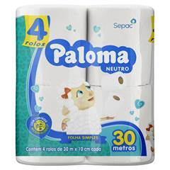 PAPEL HIG FS PALOMA 30M 4UN NEUTRO